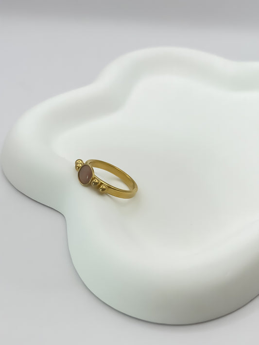 Χρυσό ατσάλινο δαχτυλίδι